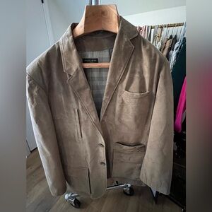 Golden Bear Brown Suede Leather Blazer l XL